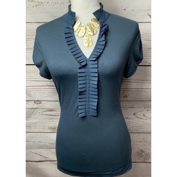 The Limited Tops - NWOT The Limited Accordion Style Collar Top XS